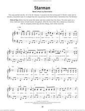 Cover icon of Starman sheet music for piano solo by David Bowie, beginner skill level