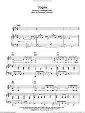 Cover icon of Sogno sheet music for voice, piano or guitar by Andrea Bocelli, Giuseppe Servillo and Giuseppe Vessicchio, classical score, intermediate skill level