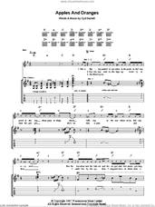 Cover icon of Apples And Oranges sheet music for guitar (tablature) by Pink Floyd and Syd Barrett, intermediate skill level