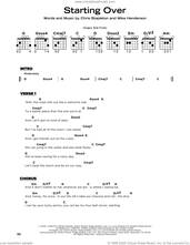 Cover icon of Starting Over sheet music for guitar solo by Chris Stapleton and Mike Henderson, beginner skill level