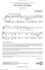 Cover icon of The Bowl Of Light sheet music for choir (SAB: soprano, alto, bass) by Penny Rodriguez, intermediate skill level