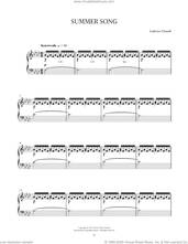 Cover icon of Summer Song sheet music for piano solo by Ludovico Einaudi, intermediate skill level