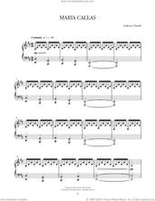 Cover icon of Maria Callas sheet music for piano solo by Ludovico Einaudi, intermediate skill level