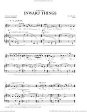 Cover icon of Inward Things sheet music for voice and piano (Mezzo Soprano) by Nico Muhly and Thomas Traherne, classical score, intermediate skill level