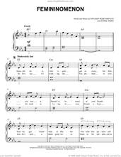 Cover icon of Femininomenon sheet music for piano solo by Chappell Roan, Daniel Nigro and Kayleigh Rose Amstutz, easy skill level