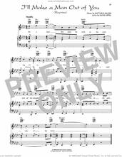 Cover icon of I'll Make A Man Out Of You (Reprise) (from Mulan) sheet music for voice, piano or guitar by David Zippel & Matthew Wilder, David Zippel and Matthew Wilder, intermediate skill level