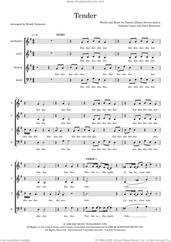 Cover icon of Tender (arr. Wendy Sergeant) sheet music for choir (SATB: soprano, alto, tenor, bass) by Blur, Wendy Sergeant, Alex James, Damon Albarn, Dave Rowntree, Graham Coxon and Steven James, intermediate skill level