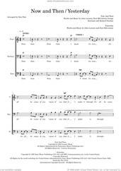 Cover icon of Now And Then / Yesterday (arr. Dan Pate) sheet music for choir (TBB: tenor, bass) by The Beatles, Dan Pate, George Harrison, John Lennon, Paul McCartney and Richard Starkey, intermediate skill level