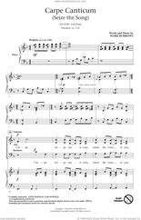 Cover icon of Carpe Canticum (Seize The Song) sheet music for choir (SAB: soprano, alto, bass) by Mark Burrows, intermediate skill level