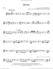 Cover icon of Ironic sheet music for horn solo by Alanis Morissette and Glen Ballard, intermediate skill level