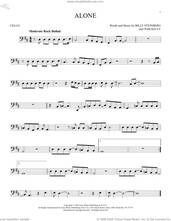 Cover icon of Alone sheet music for cello solo by Heart, Billy Steinberg and Tom Kelly, intermediate skill level