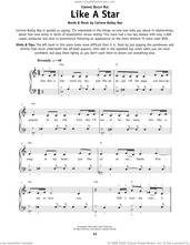 Cover icon of Like A Star, (beginner) sheet music for piano solo by Corinne Bailey Rae, wedding score, beginner skill level