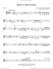 Cover icon of Since U Been Gone sheet music for violin solo by Kelly Clarkson, Lukasz Gottwald and Max Martin, intermediate skill level