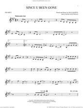 Cover icon of Since U Been Gone sheet music for trumpet solo by Kelly Clarkson, Lukasz Gottwald and Max Martin, intermediate skill level