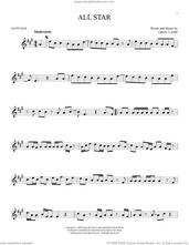 Cover icon of All Star sheet music for alto saxophone solo by Smash Mouth and Greg Camp, intermediate skill level