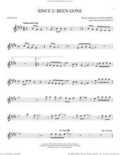 Cover icon of Since U Been Gone sheet music for alto saxophone solo by Kelly Clarkson, Lukasz Gottwald and Max Martin, intermediate skill level