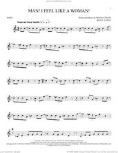 Cover icon of Man! I Feel Like A Woman! sheet music for horn solo by Shania Twain and Robert John Lange, intermediate skill level