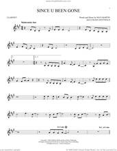 Cover icon of Since U Been Gone sheet music for clarinet solo by Kelly Clarkson, Lukasz Gottwald and Max Martin, intermediate skill level