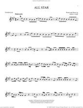 Cover icon of All Star sheet music for tenor saxophone solo by Smash Mouth and Greg Camp, intermediate skill level