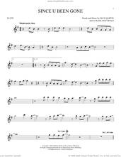 Cover icon of Since U Been Gone sheet music for flute solo by Kelly Clarkson, Lukasz Gottwald and Max Martin, intermediate skill level