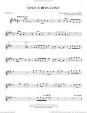 Cover icon of Since U Been Gone sheet music for tenor saxophone solo by Kelly Clarkson, Lukasz Gottwald and Max Martin, intermediate skill level