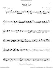 Cover icon of All Star sheet music for flute solo by Smash Mouth and Greg Camp, intermediate skill level