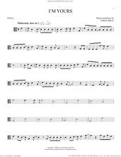 Cover icon of I'm Yours sheet music for viola solo by Jason Mraz, intermediate skill level