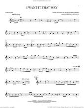 Cover icon of I Want It That Way sheet music for tenor saxophone solo by Backstreet Boys, Andreas Carlsson and Max Martin, intermediate skill level