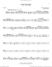 Cover icon of I'm Yours sheet music for cello solo by Jason Mraz, intermediate skill level