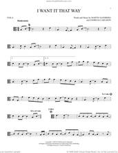 Cover icon of I Want It That Way sheet music for viola solo by Backstreet Boys, Andreas Carlsson and Max Martin, intermediate skill level