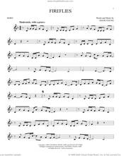 Cover icon of Fireflies sheet music for horn solo by Owl City and Adam Young, intermediate skill level