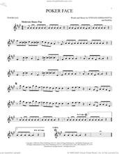 Cover icon of Poker Face sheet music for tenor saxophone solo by Lady Gaga and RedOne, intermediate skill level