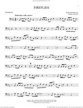 Cover icon of Fireflies sheet music for trombone solo by Owl City and Adam Young, intermediate skill level