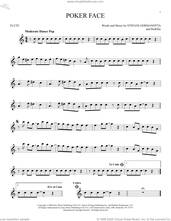 Cover icon of Poker Face sheet music for flute solo by Lady Gaga and RedOne, intermediate skill level