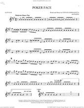 Cover icon of Poker Face sheet music for alto saxophone solo by Lady Gaga and RedOne, intermediate skill level