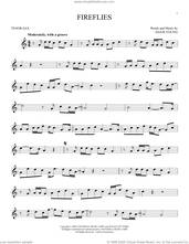 Cover icon of Fireflies sheet music for tenor saxophone solo by Owl City and Adam Young, intermediate skill level