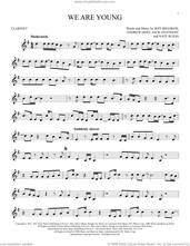 Cover icon of We Are Young sheet music for clarinet solo by fun. featuring Janelle Monae, Andrew Dost, Jack Antonoff, Jeff Bhasker and Nate Ruess, intermediate skill level