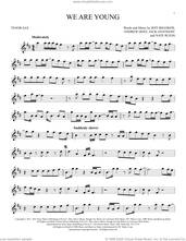 Cover icon of We Are Young sheet music for tenor saxophone solo by fun. featuring Janelle Monae, Andrew Dost, Jack Antonoff, Jeff Bhasker and Nate Ruess, intermediate skill level