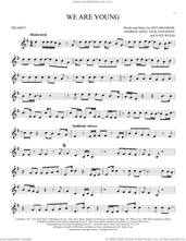 Cover icon of We Are Young sheet music for trumpet solo by fun. featuring Janelle Monae, Andrew Dost, Jack Antonoff, Jeff Bhasker and Nate Ruess, intermediate skill level