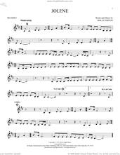 Cover icon of Jolene sheet music for trumpet solo by Dolly Parton, intermediate skill level