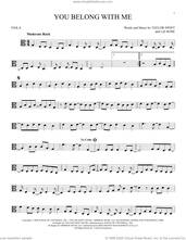 Cover icon of You Belong With Me (Taylor's Version) sheet music for viola solo by Taylor Swift and Liz Rose, intermediate skill level