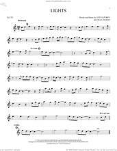 Cover icon of Lights sheet music for flute solo by Journey, Neal Schon and Steve Perry, intermediate skill level