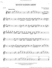 Cover icon of Seven Nation Army sheet music for flute solo by White Stripes and Jack White, intermediate skill level