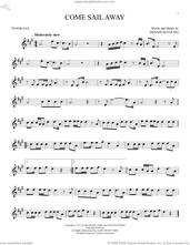 Cover icon of Come Sail Away sheet music for tenor saxophone solo by Styx and Dennis DeYoung, intermediate skill level