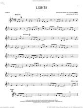 Cover icon of Lights sheet music for violin solo by Journey, Neal Schon and Steve Perry, intermediate skill level