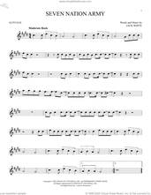 Cover icon of Seven Nation Army sheet music for alto saxophone solo by White Stripes and Jack White, intermediate skill level