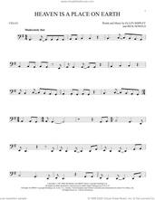 Cover icon of Heaven Is A Place On Earth sheet music for cello solo by Belinda Carlisle, Ellen Shipley and Rick Nowels, intermediate skill level