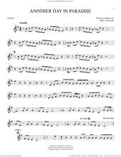 Cover icon of Another Day In Paradise sheet music for violin solo by Phil Collins, intermediate skill level