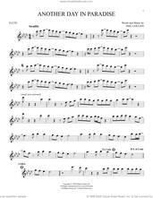 Cover icon of Another Day In Paradise sheet music for flute solo by Phil Collins, intermediate skill level