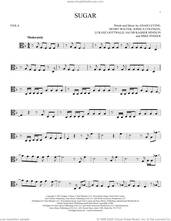 Cover icon of Sugar sheet music for viola solo by Maroon 5, Adam Levine, Henry Walter, Jacob Kasher Hindlin, Joshua Coleman, Lukasz Gottwald and Mike Posner, intermediate skill level